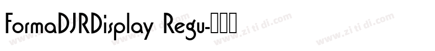 FormaDJRDisplay Regu字体转换